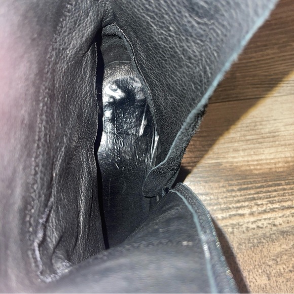 Vintage Women's Eddie Bauer Leather Boots Square Size 9.5 020 1208 Made In Italy - Picture 6 of 8